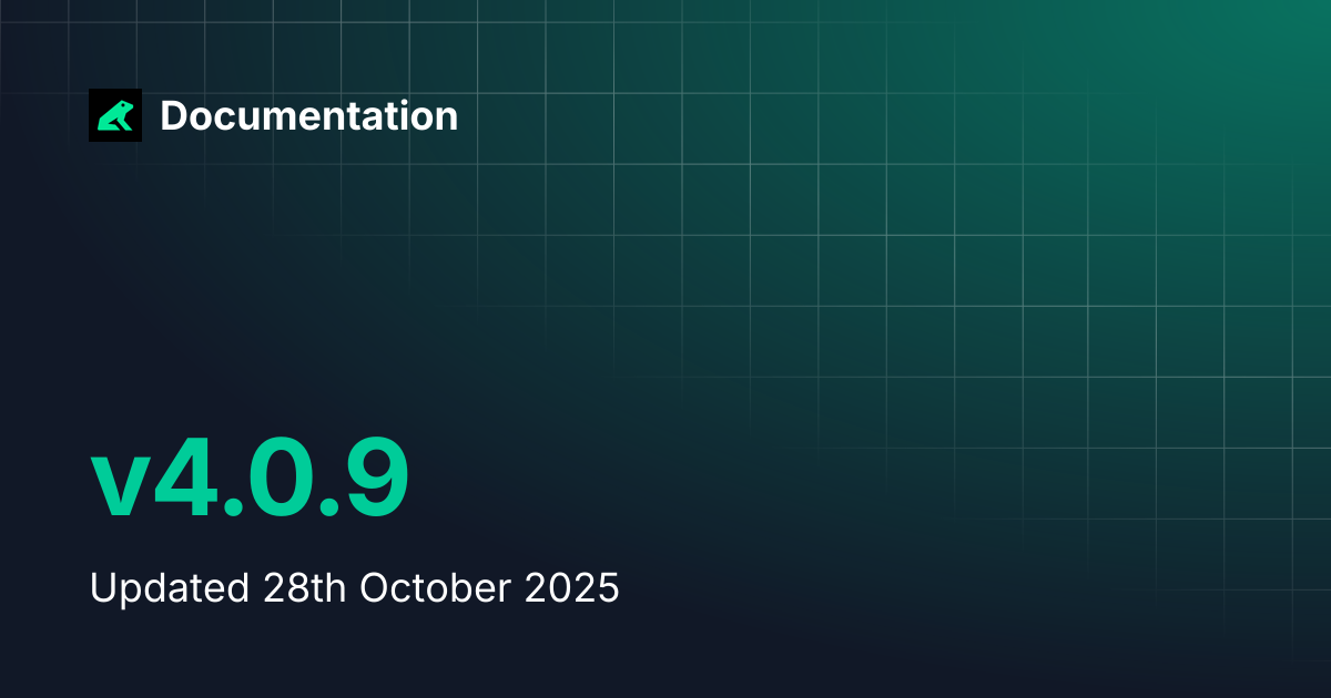 v4.0.9 | Documentation