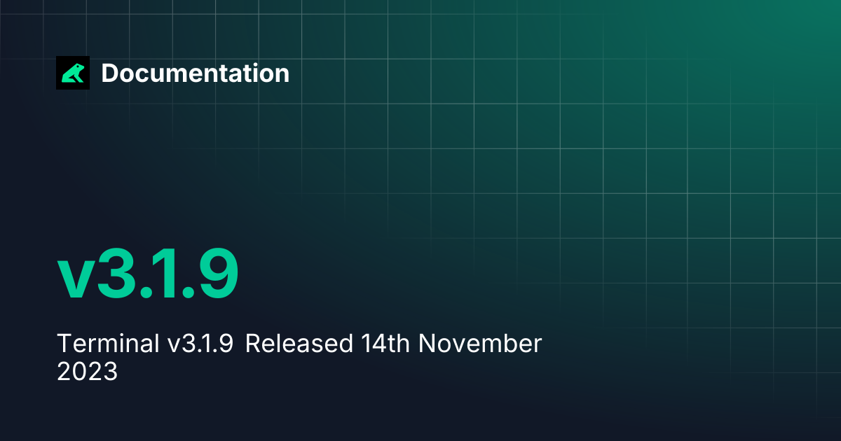v3.1.9 | Documentation