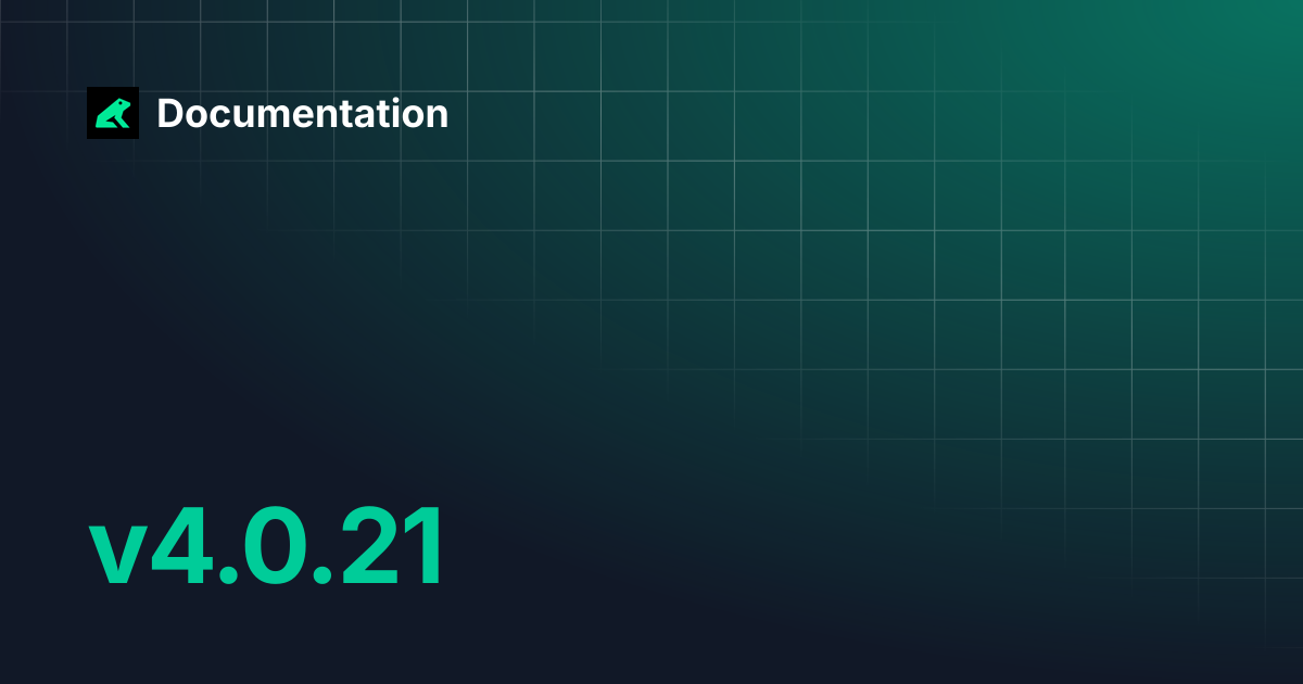 v4.0.21 | Documentation